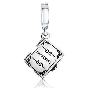 Happiness Book Dangle Pendant
