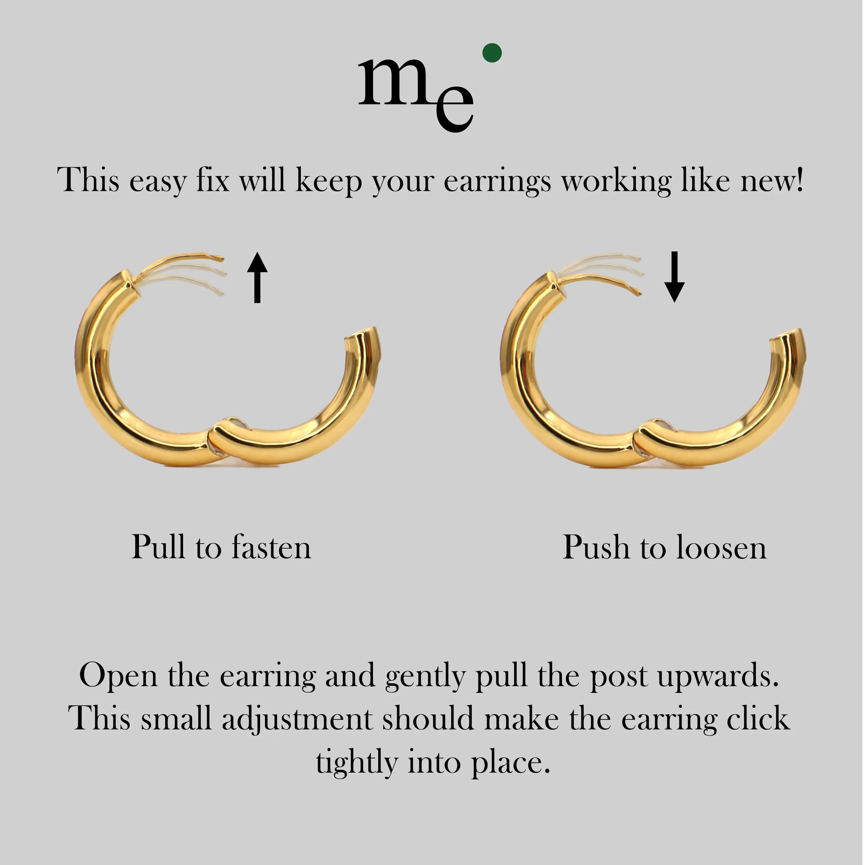 Heart Drop Hoop Earrings