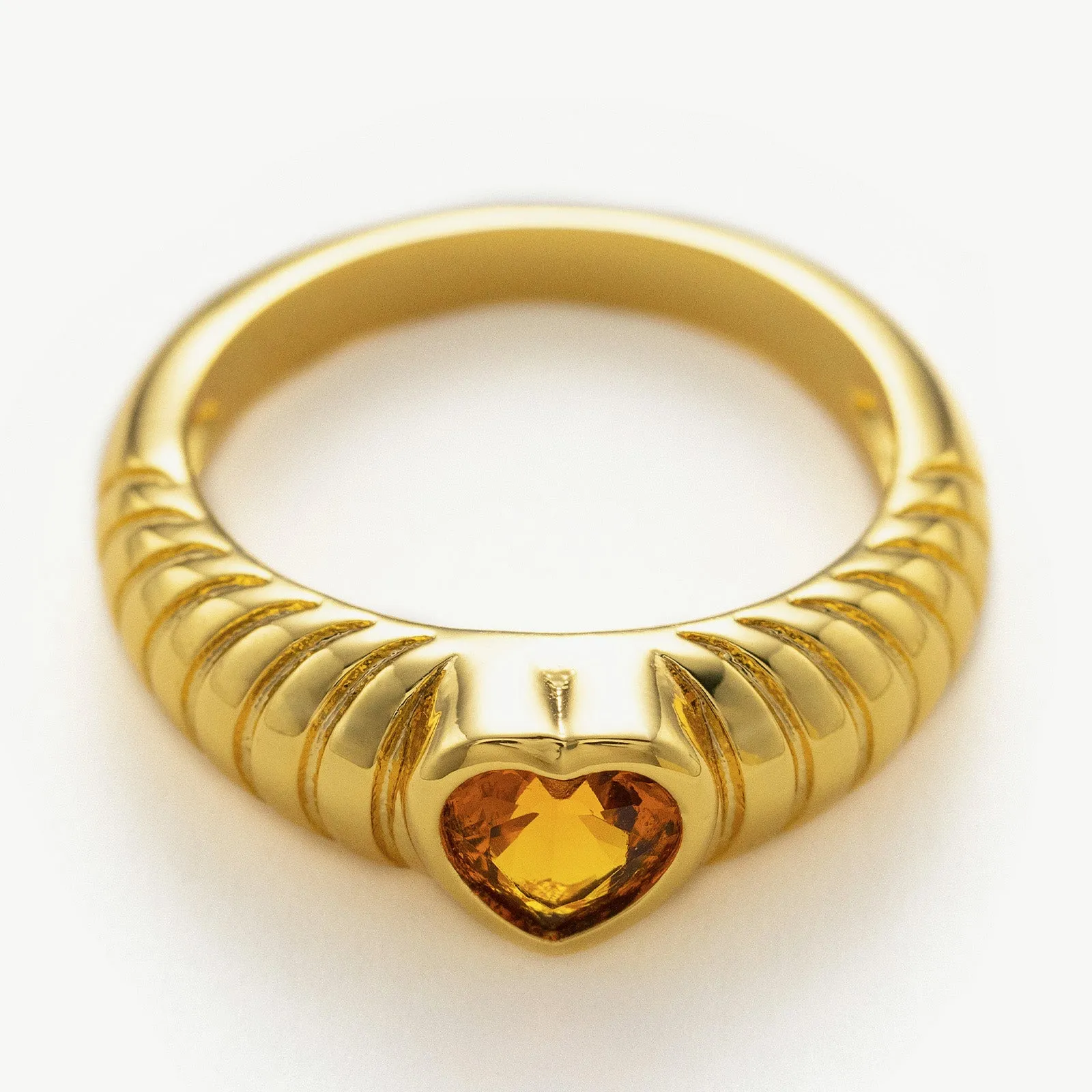 Heart Gemstone Ring