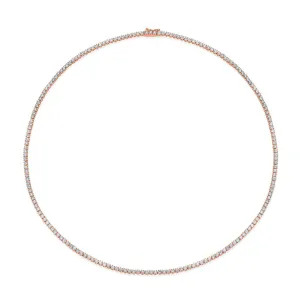 Hepburn Diamond Choker 16" in Rose Gold