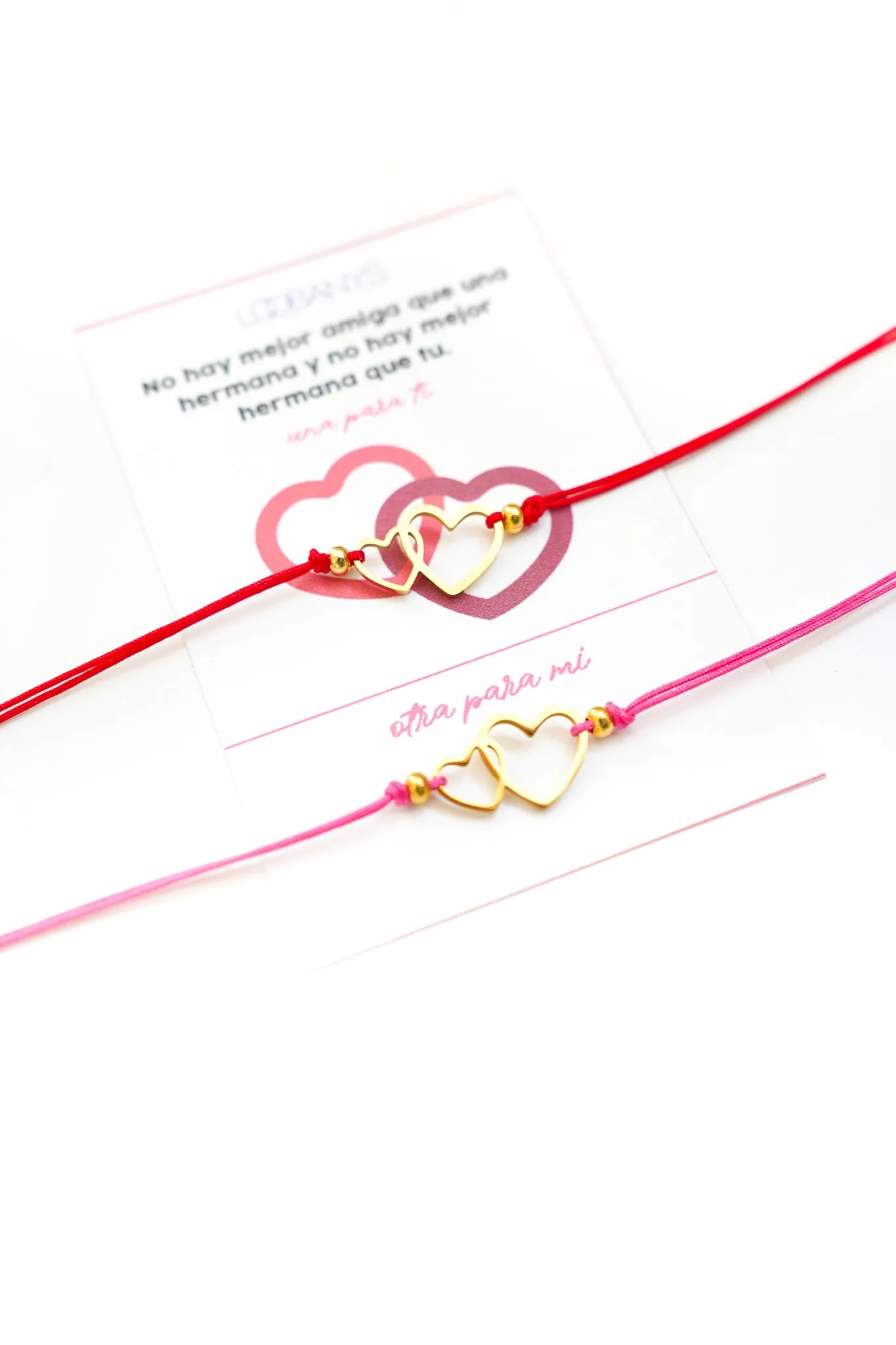 Hermana Heart Thread Bracelet