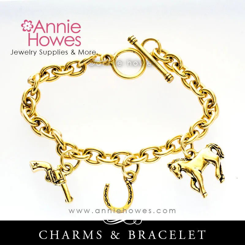 Horseshoe Charm. TierraCast.