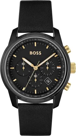 Hugo Boss Trace Chronograph Leather Men's Watch 1514003