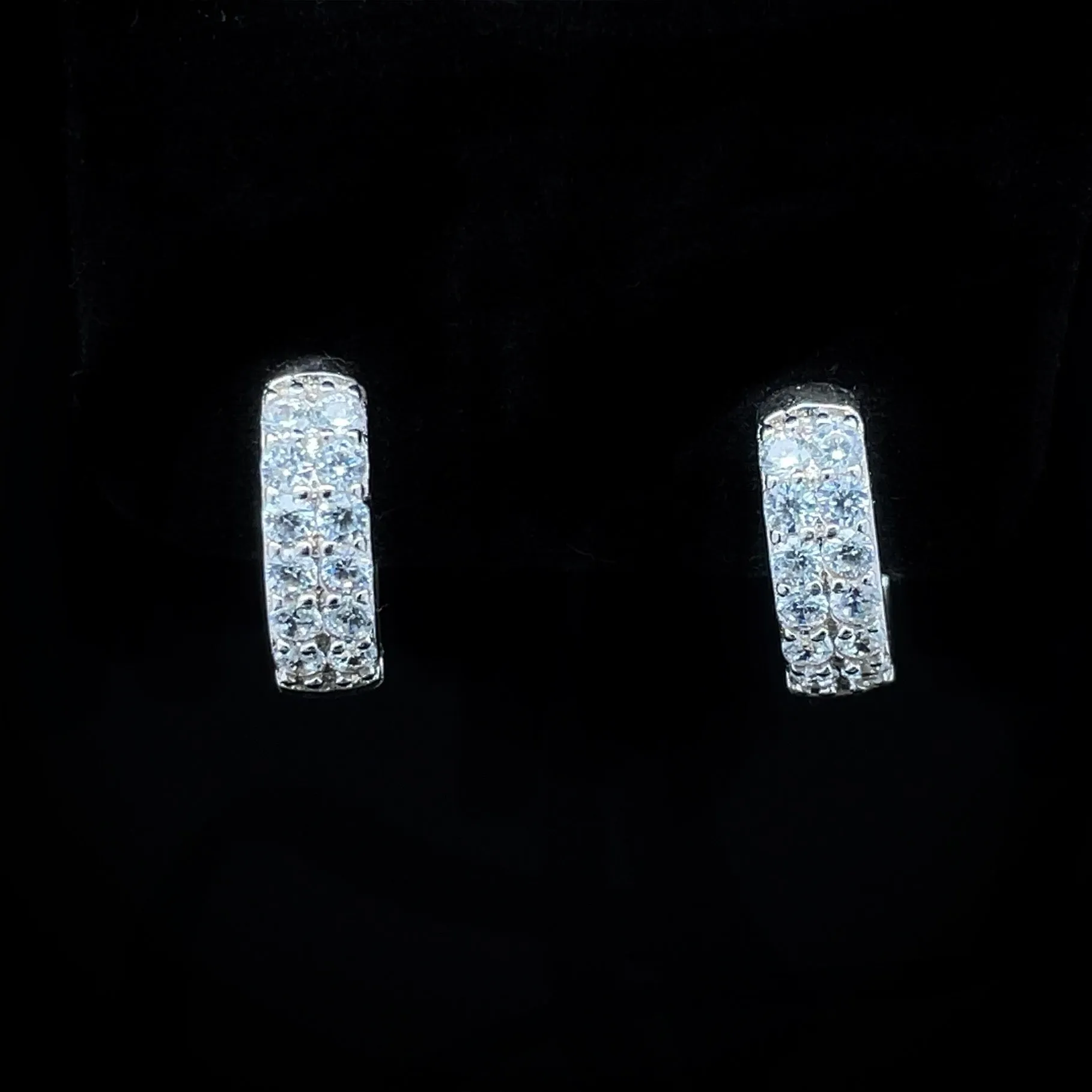 Iced Out Hoop Earrings