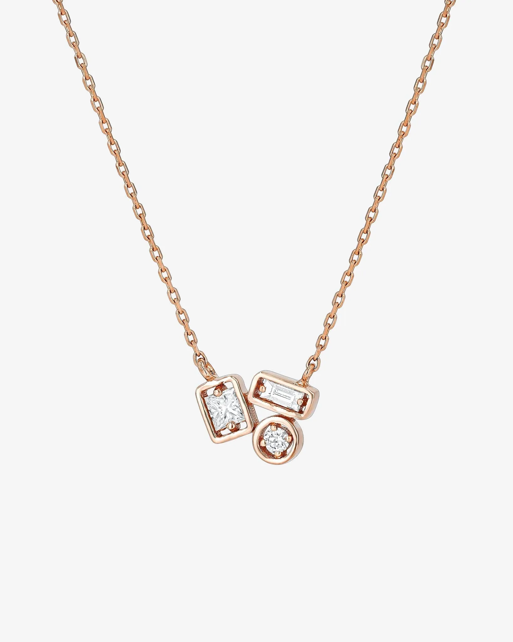 Inlay Mini Diamond Pendant
