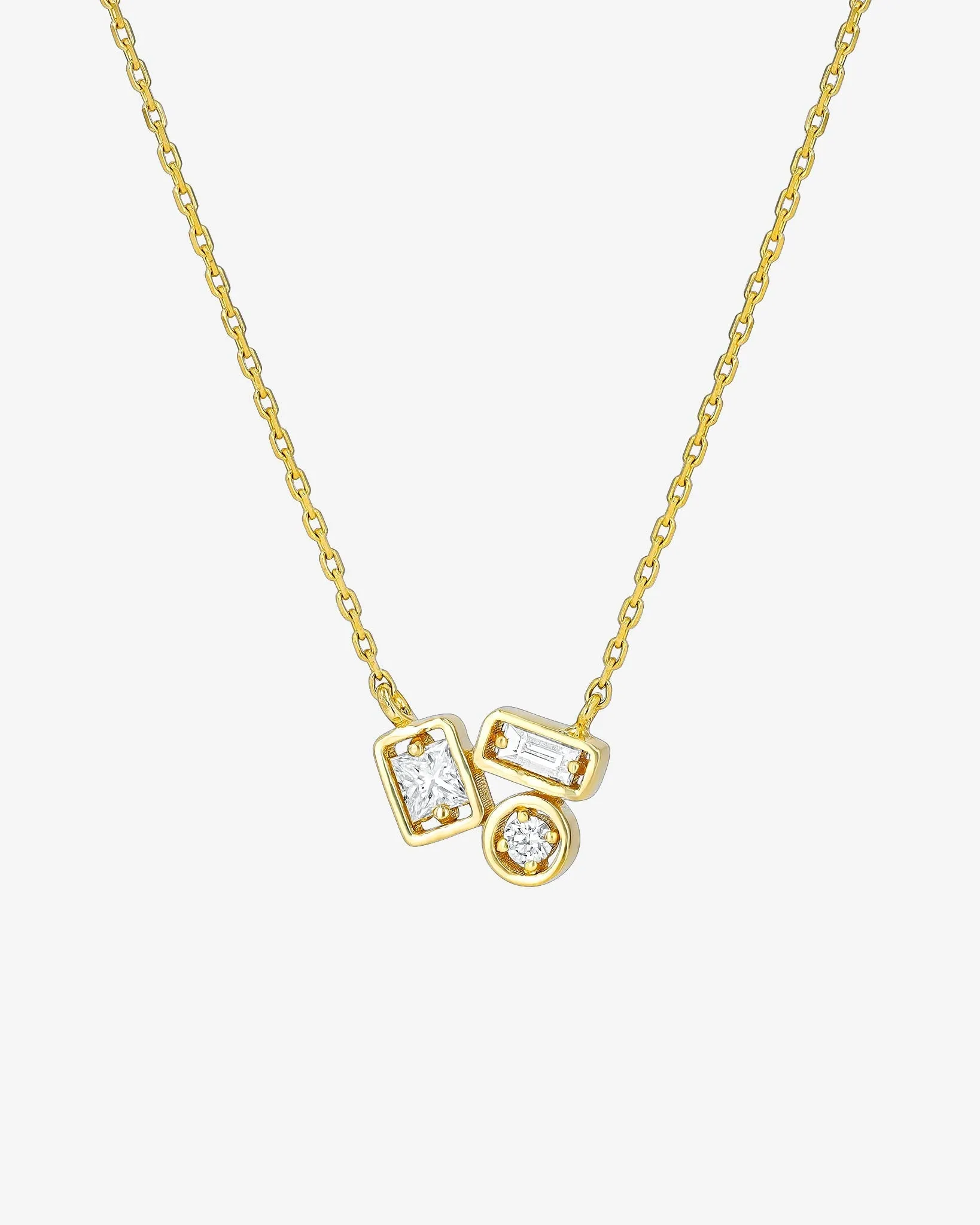 Inlay Mini Diamond Pendant
