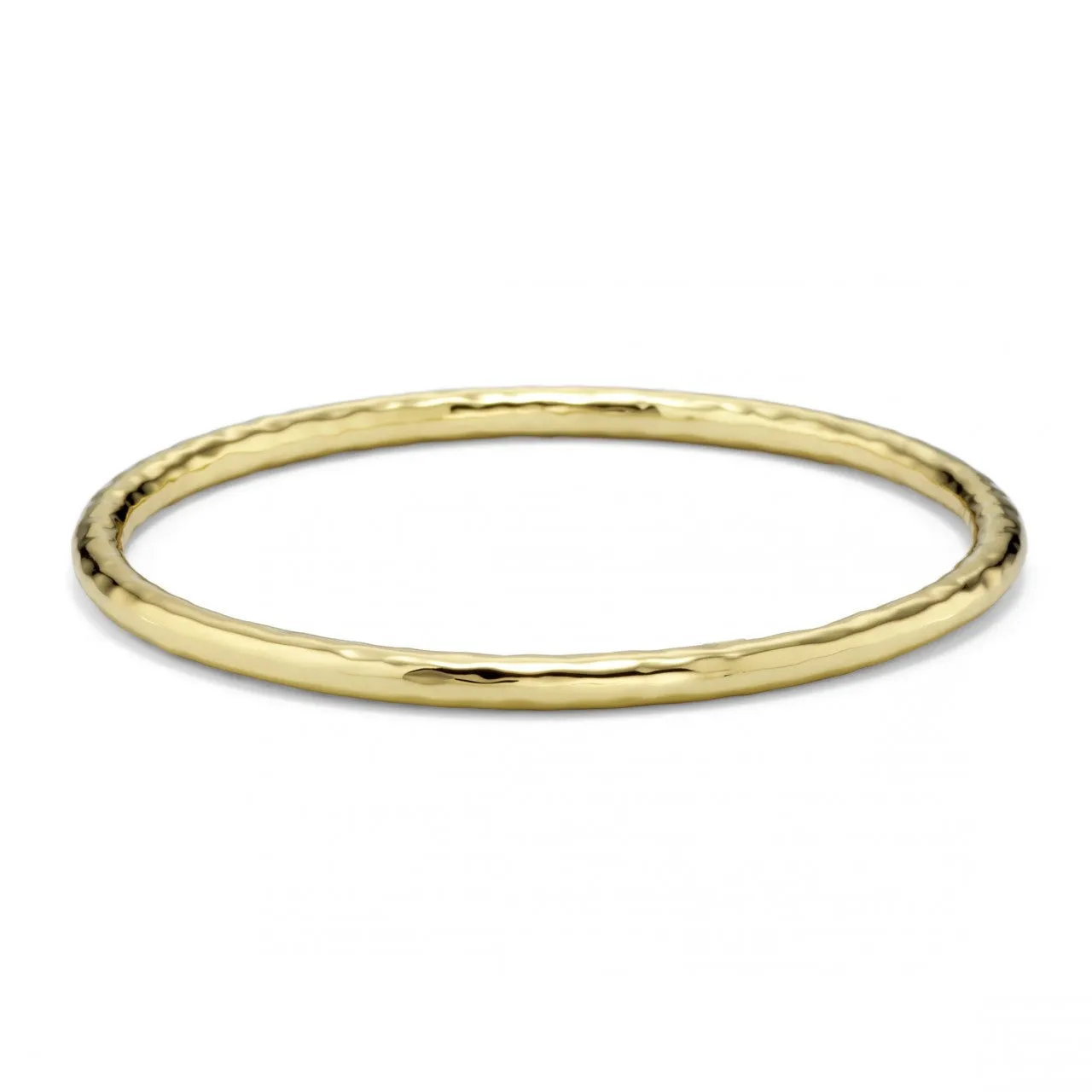 IPPOLITA Classico 18K Yellow Gold Hammered #2 Bangle