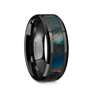 Iridescence Black Ceramic & Spectrolite Band
