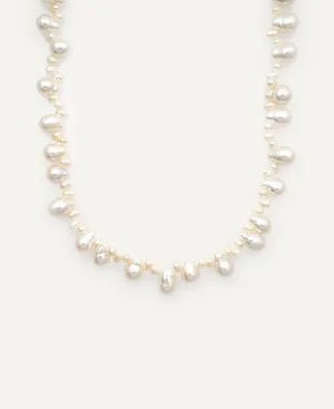 Isla Teardrop Baroque Pearl Choker Necklace