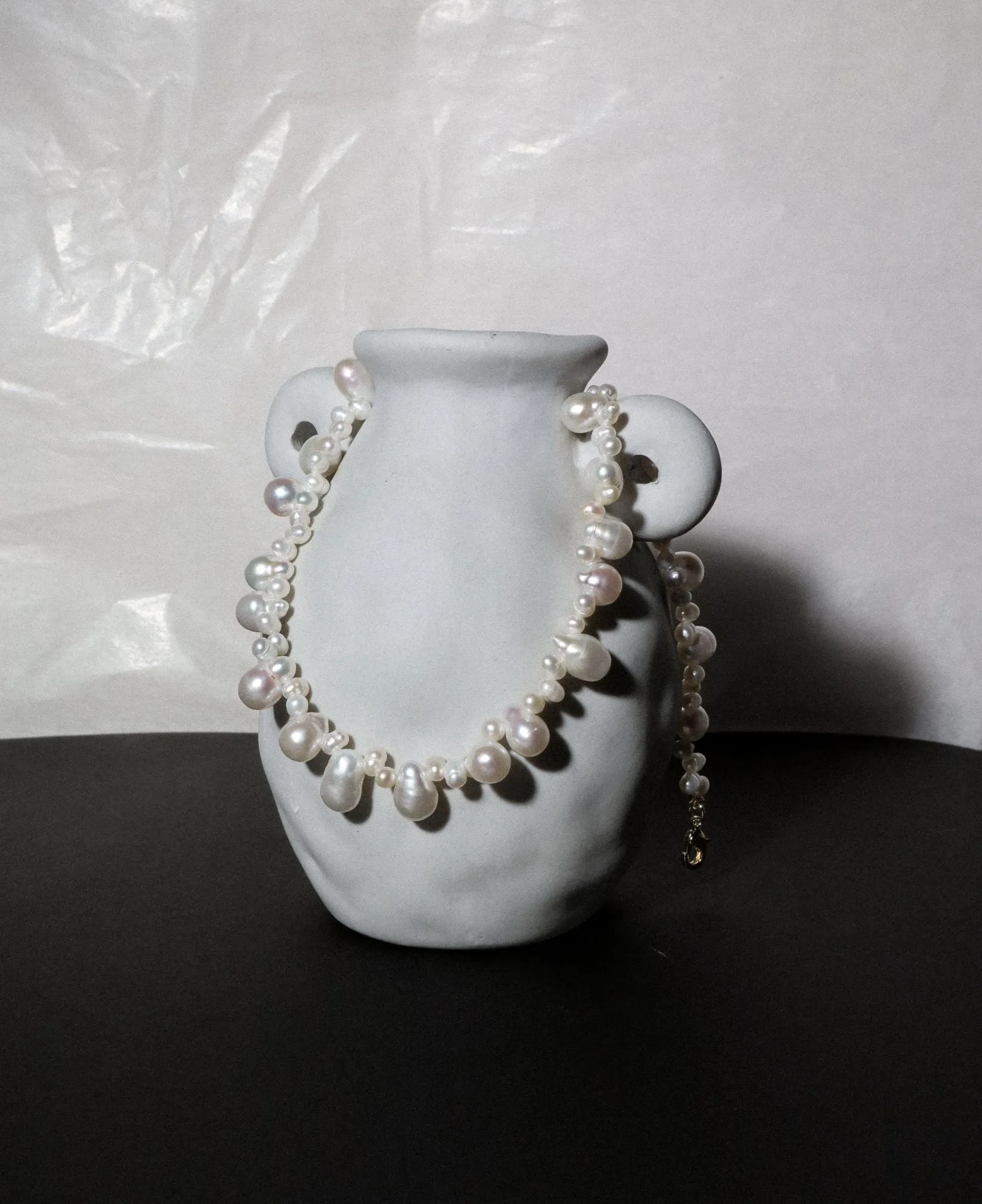 Isla Teardrop Baroque Pearl Choker Necklace