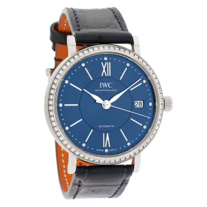 IWC Stainless Steel Diamond Portofino 37mm Automatic IW458111
