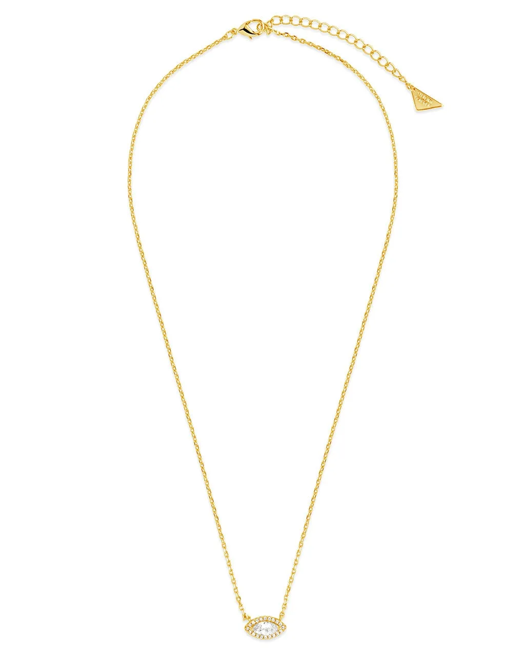 Jamie CZ Evil Eye Pendant Necklace