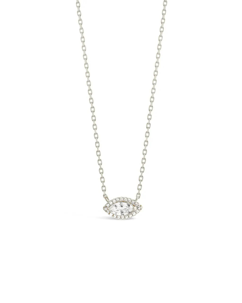 Jamie CZ Evil Eye Pendant Necklace