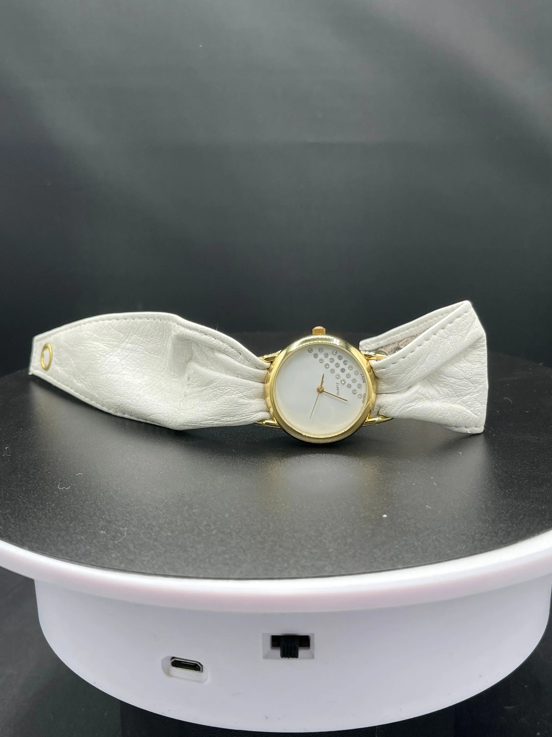 Japanese Handmade Quartz Leather Band Adjustable Ladies Watch