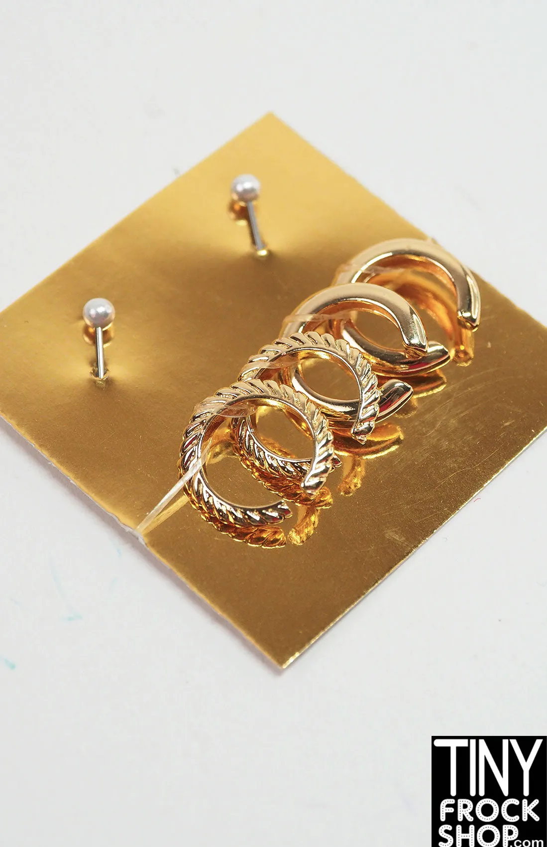 JHD Mizi Covergirl Gold Bracelet and Earring Set