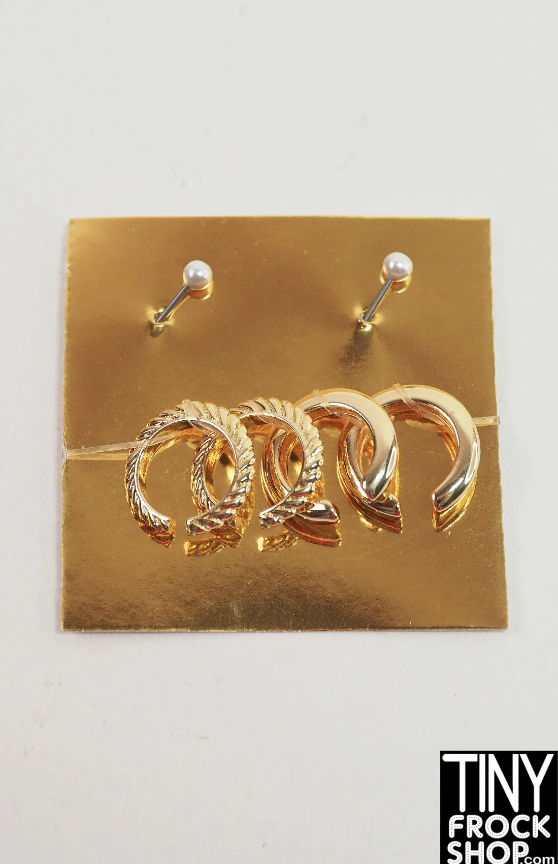 JHD Mizi Covergirl Gold Bracelet and Earring Set