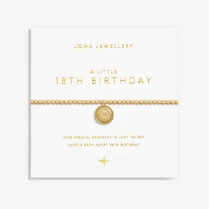 Joma A Little Gold 18th Birthday Bracelet