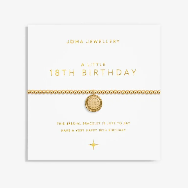 Joma A Little Gold 18th Birthday Bracelet