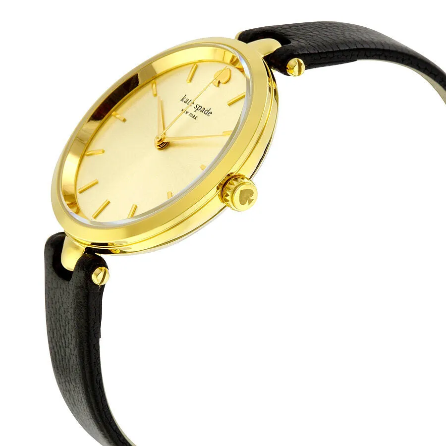 Kate Spade Holland Gold Sunray Dial Ladies Watch 1YRU0811