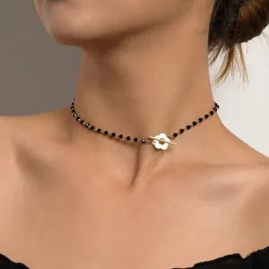 Kaya Bead and Flower Choker Necklace
