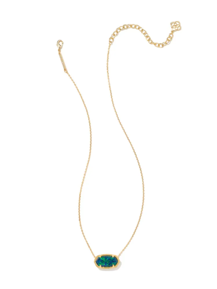 Kendra Scott Elisa Necklace - Gold Night Opal
