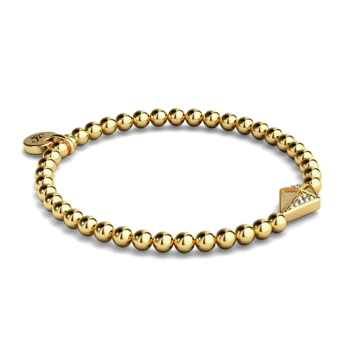 Kite | 18k Gold | Crystal Charm Bracelet