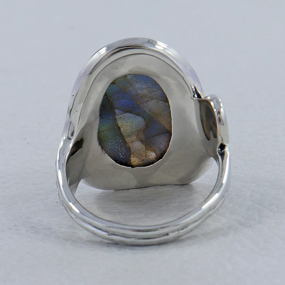 Labradorite Gemstone Sterling Silver Rings