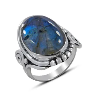 Labradorite Gemstone Sterling Silver Rings