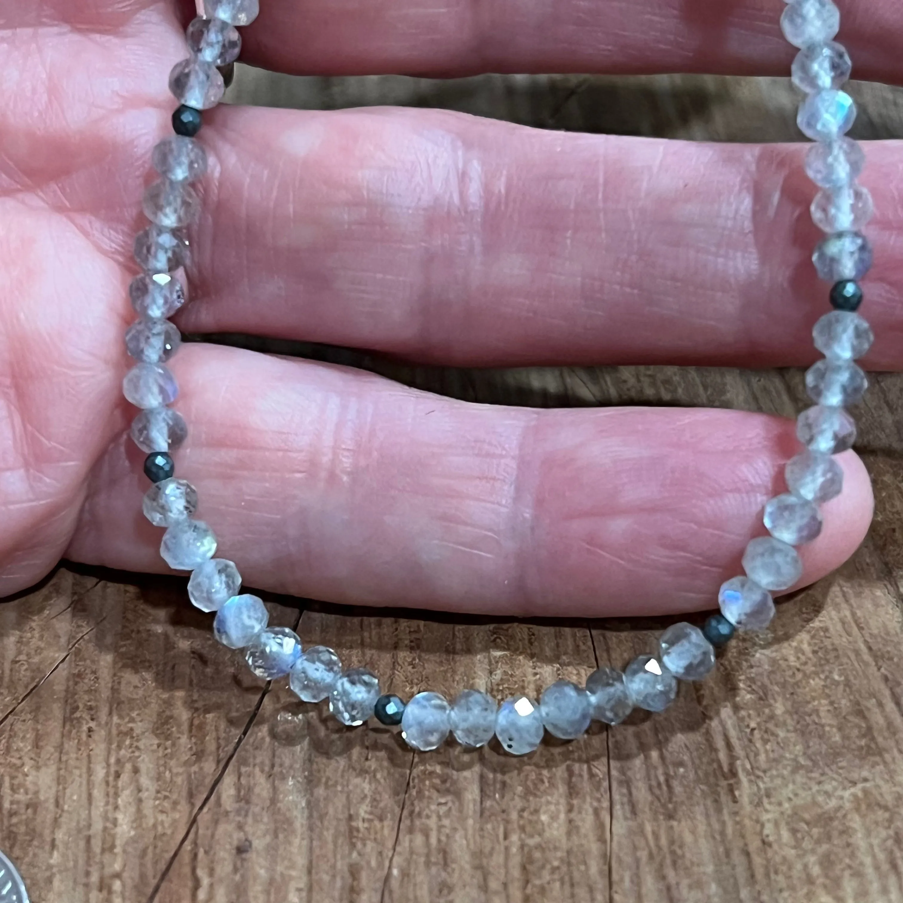 Labradorite Hematite Necklace