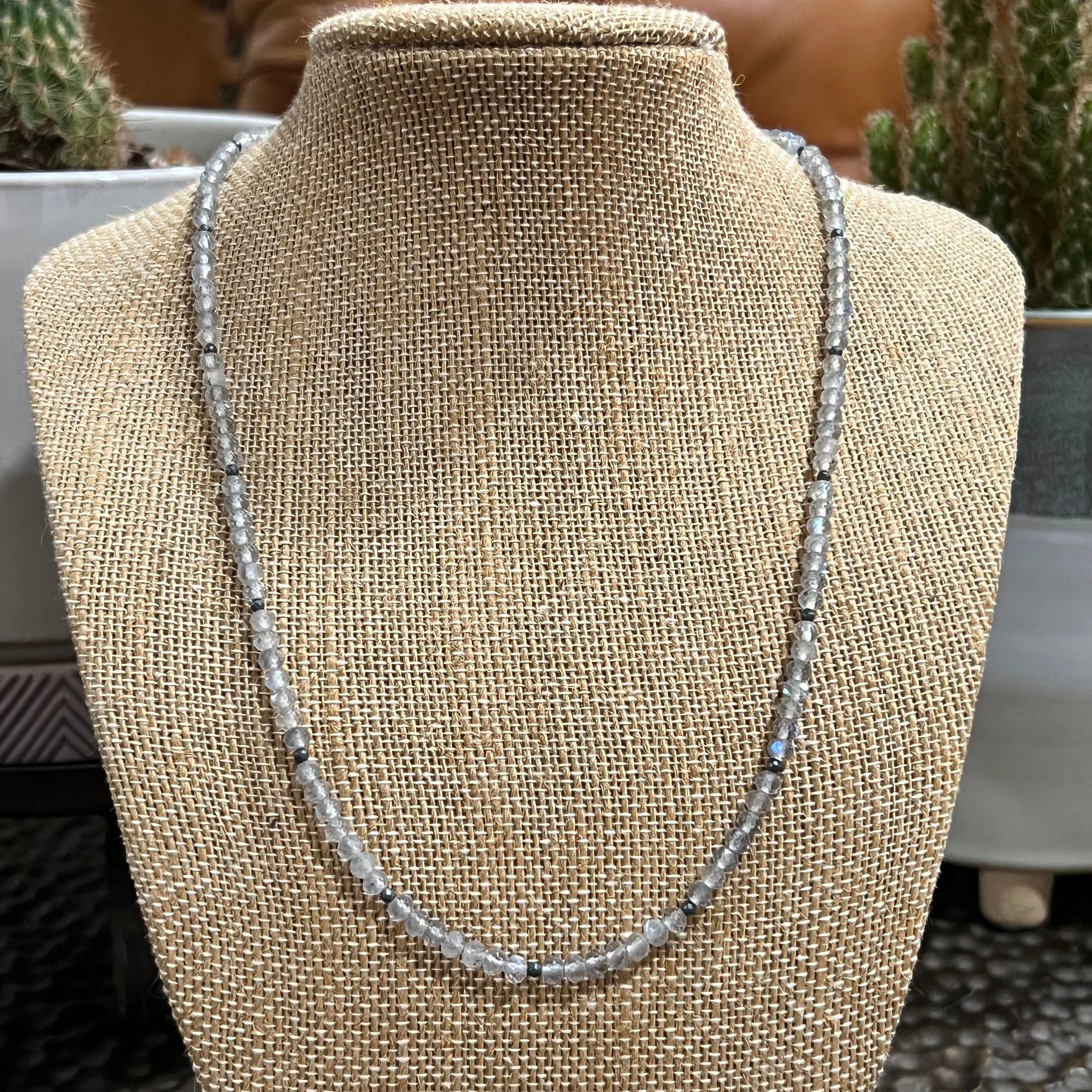 Labradorite Hematite Necklace