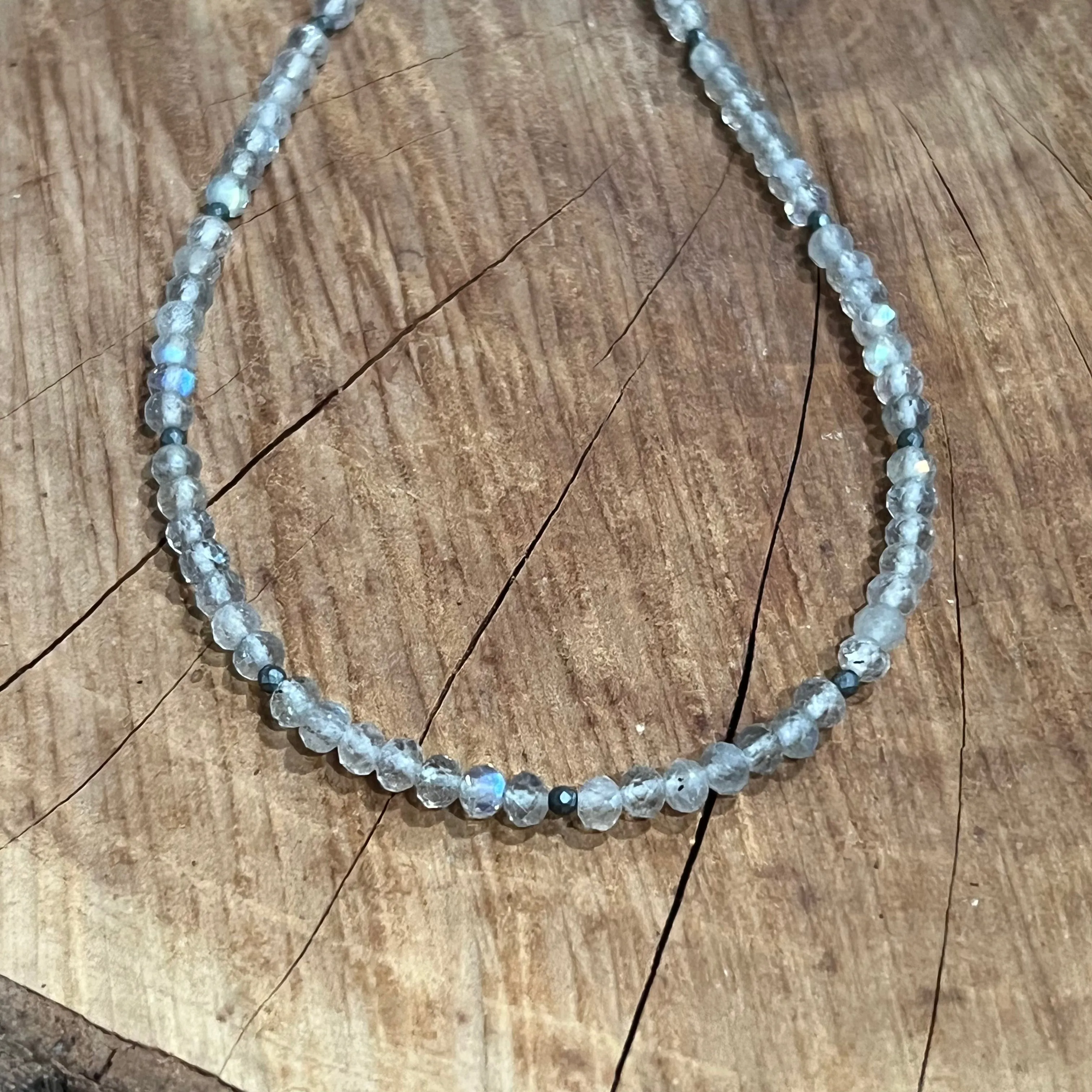 Labradorite Hematite Necklace