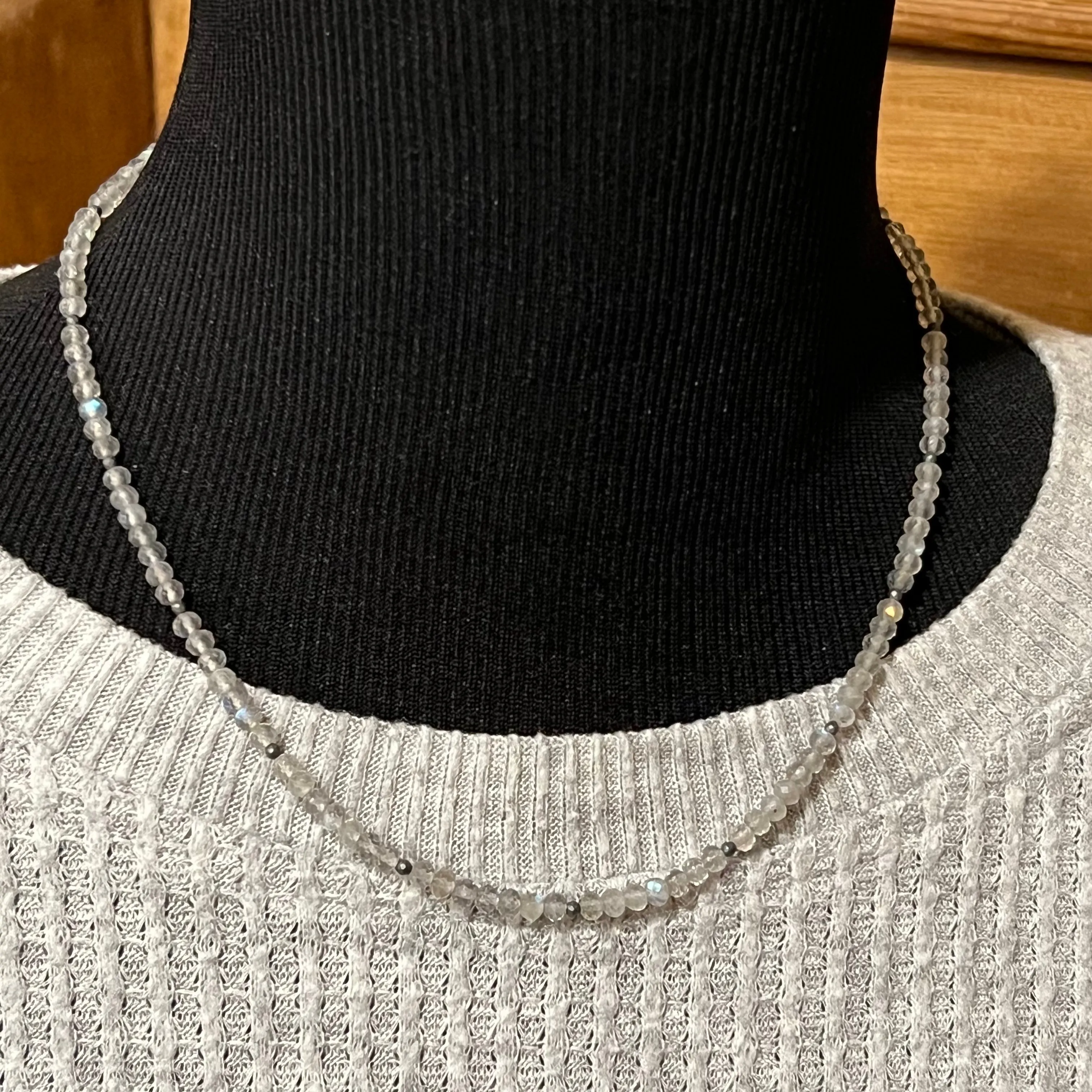 Labradorite Hematite Necklace