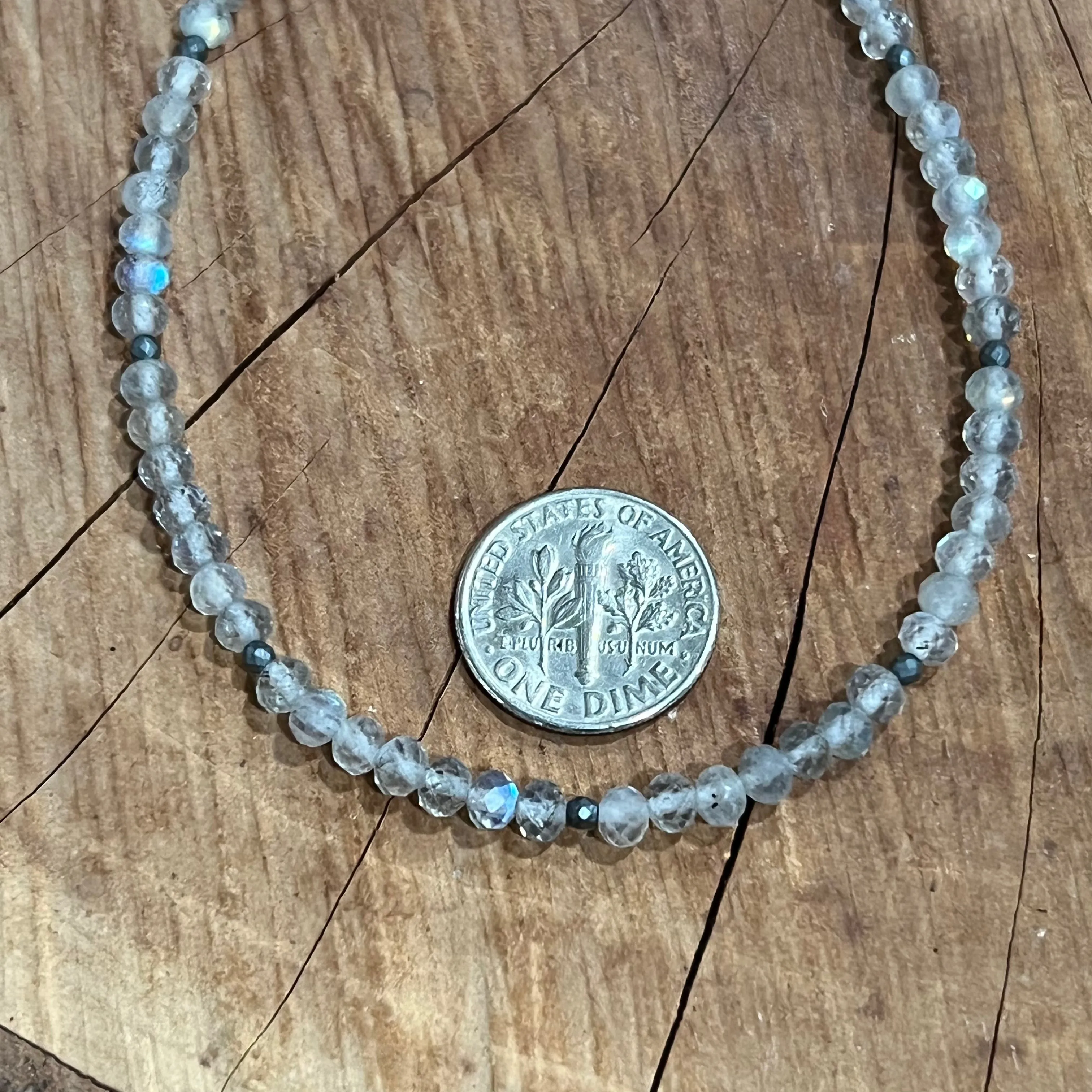 Labradorite Hematite Necklace