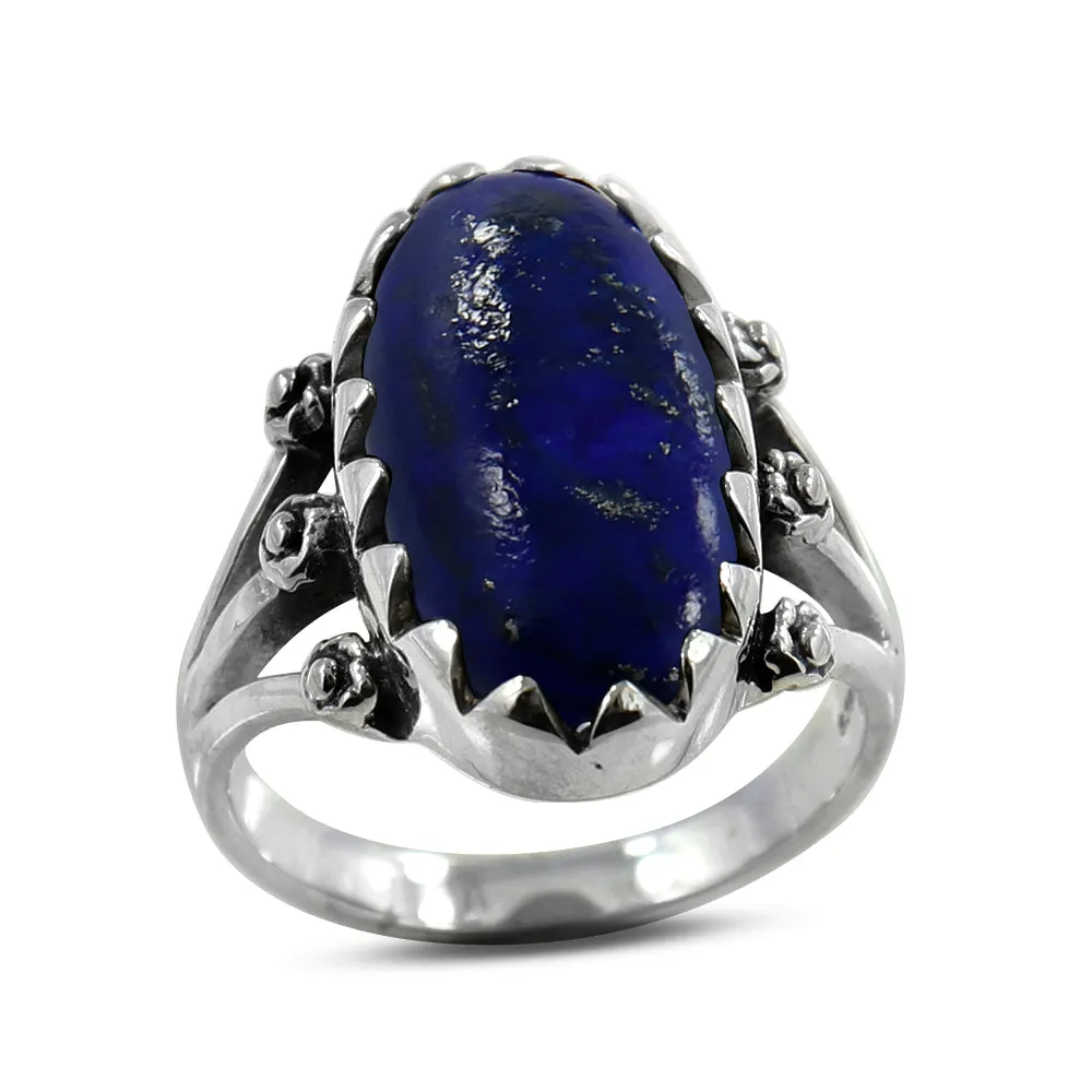 Lapis Lazuli Silver Rings