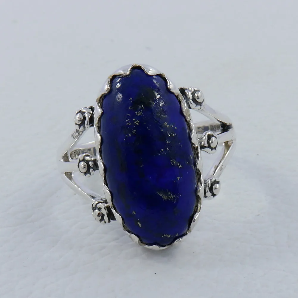 Lapis Lazuli Silver Rings