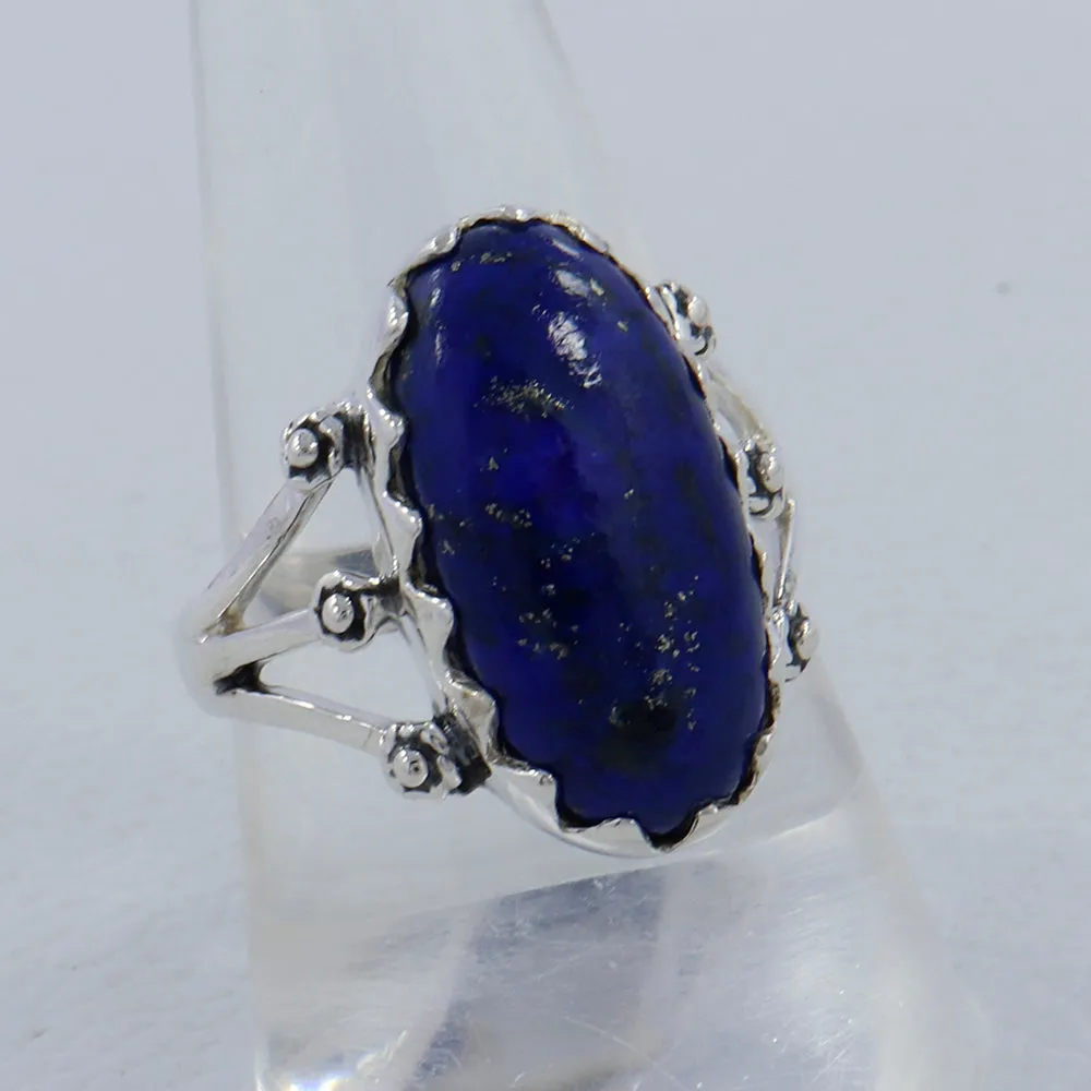 Lapis Lazuli Silver Rings