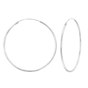 Large Silver Hoop Earrings For Women