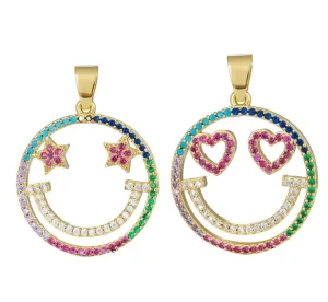 Large Smiley Charm