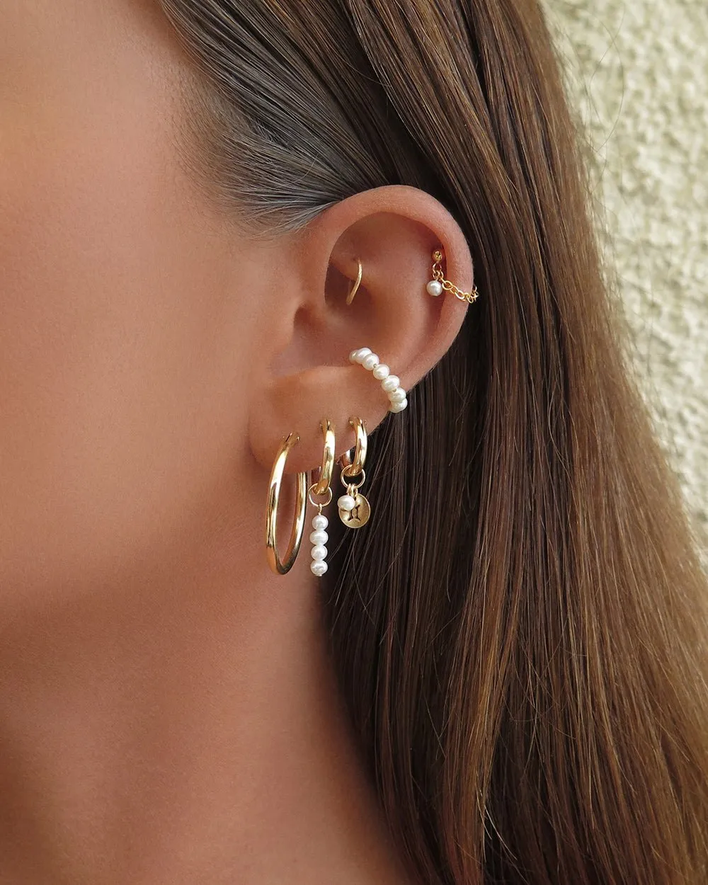 Large Thick Hoop Earrings - 14k Yellow Gold Fill