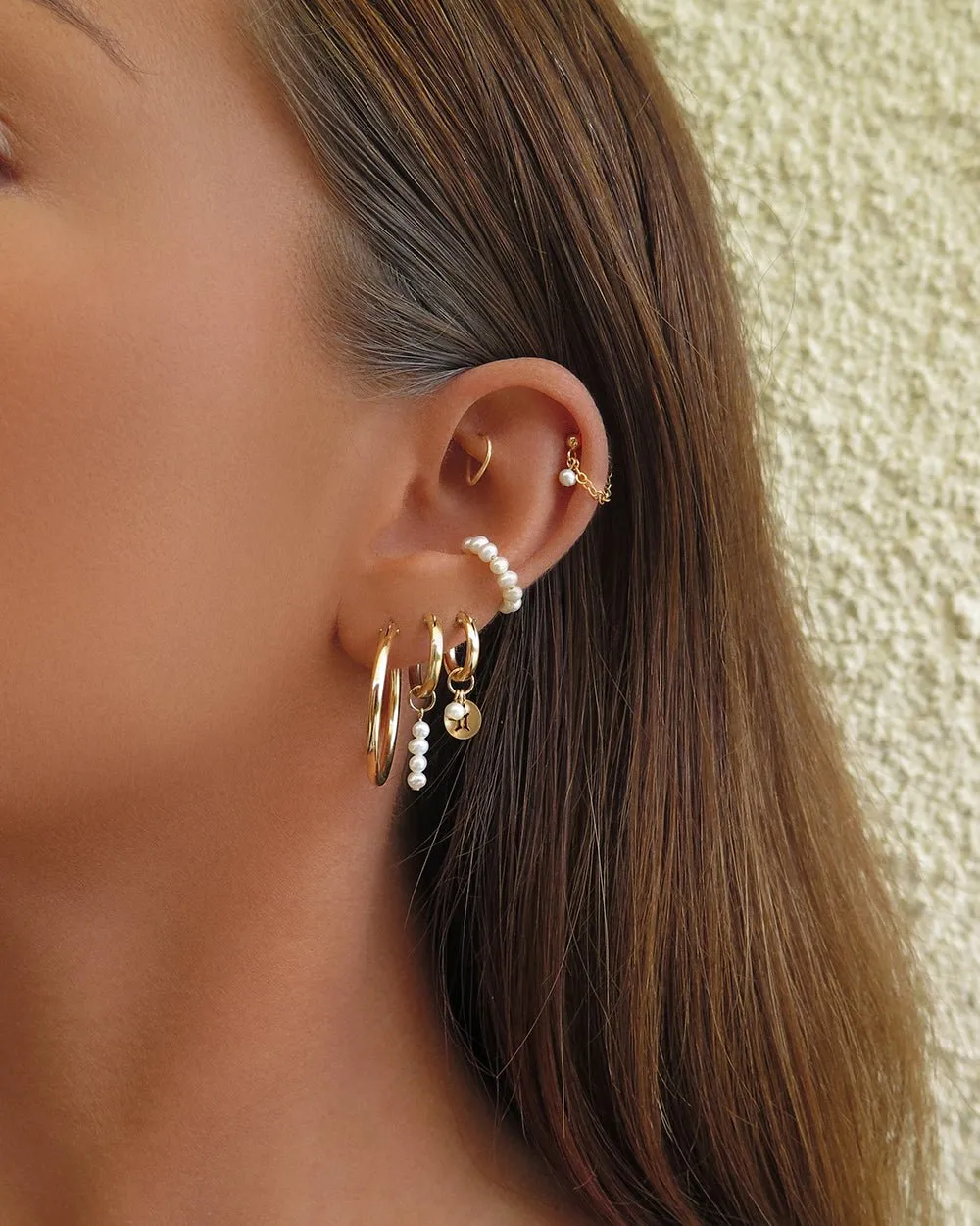 Large Thick Hoop Earrings - 14k Yellow Gold Fill
