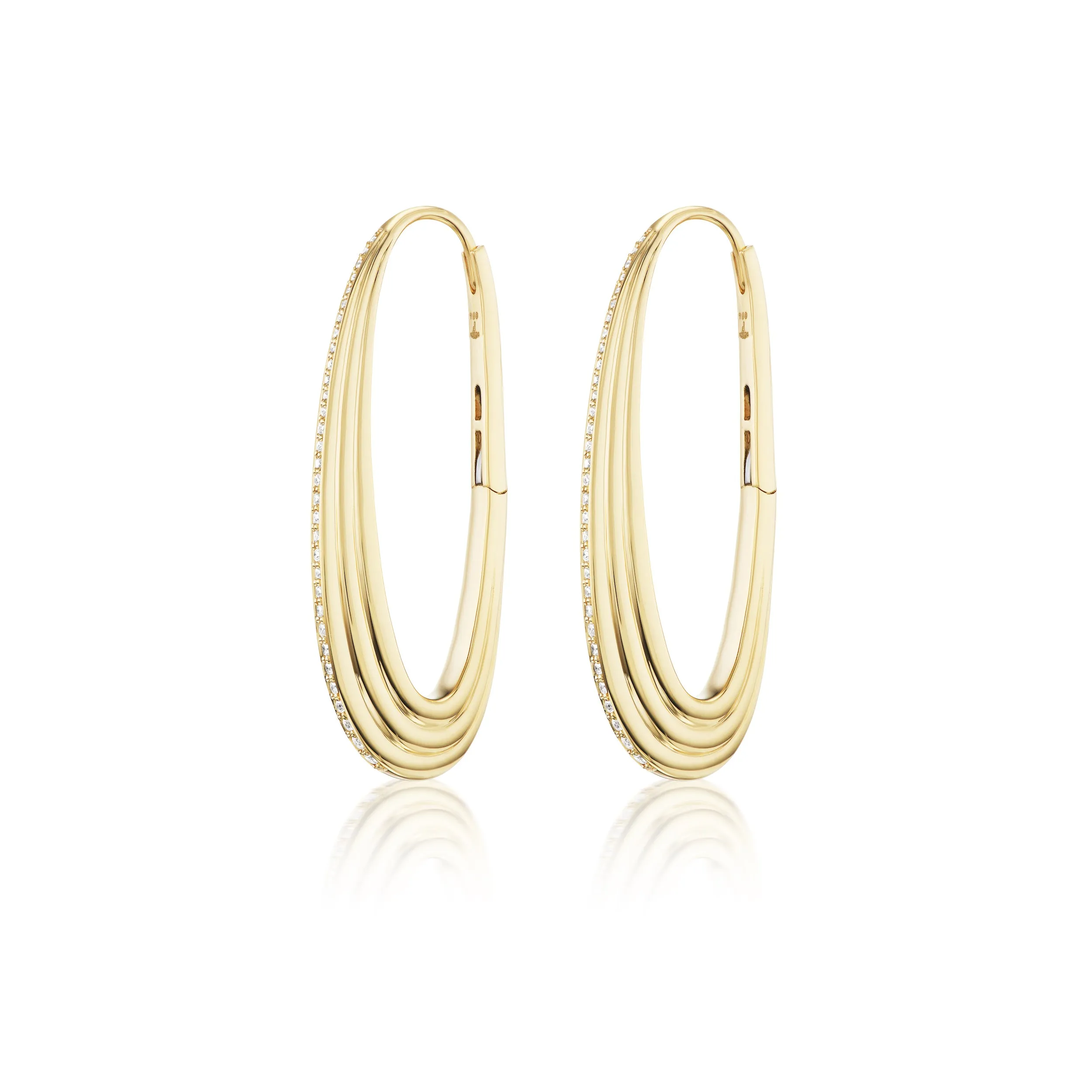Large Ziggy Hoop Earrings