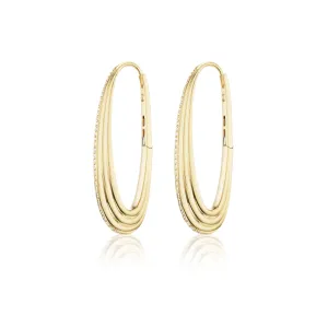 Large Ziggy Hoop Earrings
