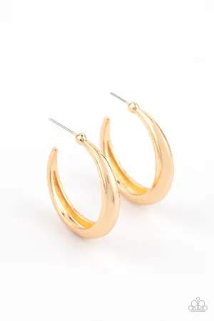Lay it on Thick Gold Paparazzi Earrings