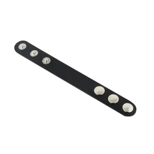 Leather Snap Choker Collar Extender - Necklace Extension Buckles