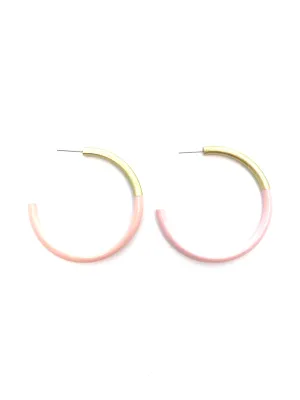 Lg LIZ Hoop in Baby Pink
