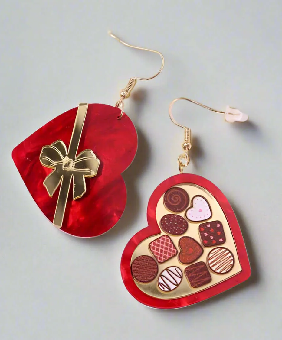 LIFE IS A BOX OF CHOCOLATES EARRINGS