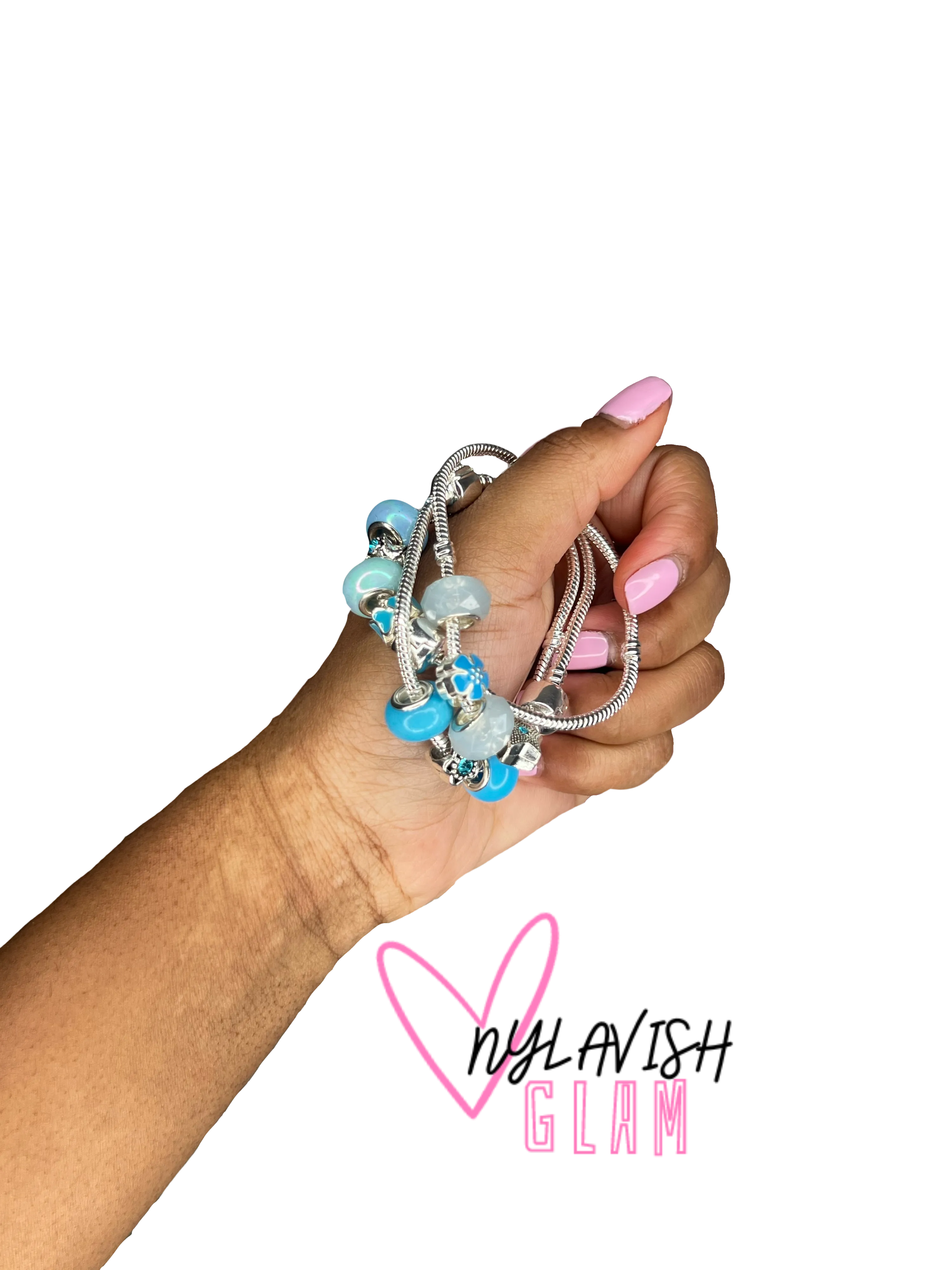 Light Blue Charm Bracelets