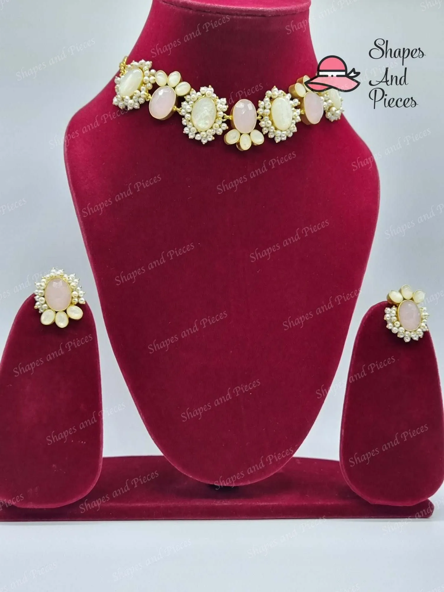 Lila Choker Set