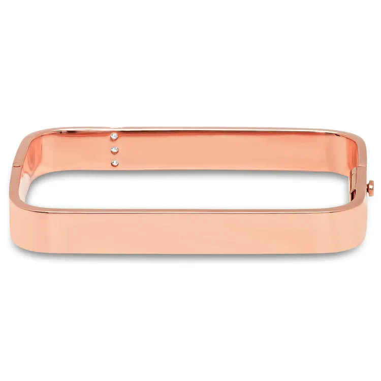 Lockdown Bangle Bracelet with Diamonds