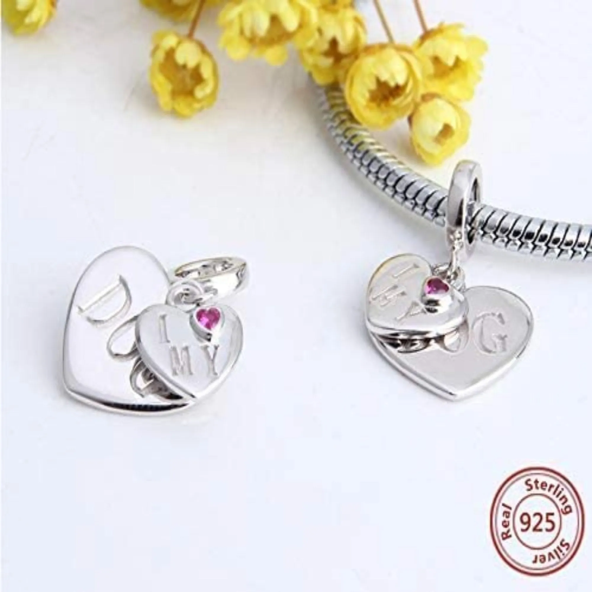 Love My Dog Dangle Pendant Bead Charm